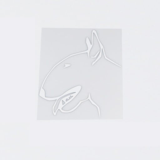 Samolepka na auto bulteriér