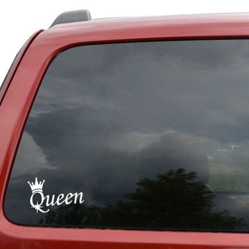 Samolepka na auto Queen