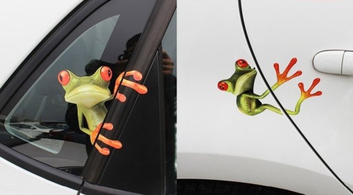 Samolepka na auto žaba