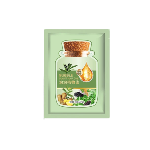 Șampon natural pentru vopsirea părului din plante, acoperire 5 minute pentru fire albe, nutriție și regenerare, formulă delicată cu extracte de plante, fără iritații.