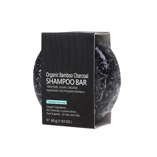 Șampon solid anti-gri Șampon anti-gri cu bambus cărbune negru Șampon hrănitor solid pentru reducerea cenușii Săpun de păr 60g