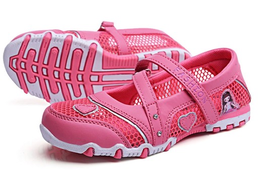 Sandálias de menina com princesa