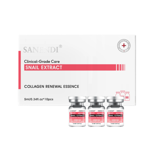 SANENDI serum met slakkenextract en collageen vernieuwende essence 10×5 ml hydraterende ampullen voor huidverzorging
