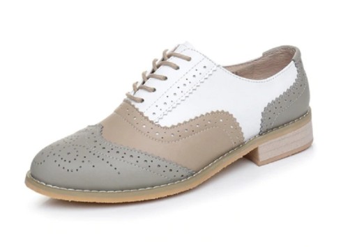 Sapatos oxford coloridos para senhora