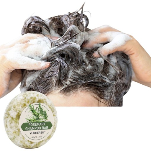Sapone shampoo al rosmarino per capelli 60 g 5,8 × 5,8 × 2,1 cm Trattamento rigenerante nutriente per capelli fini e fragili