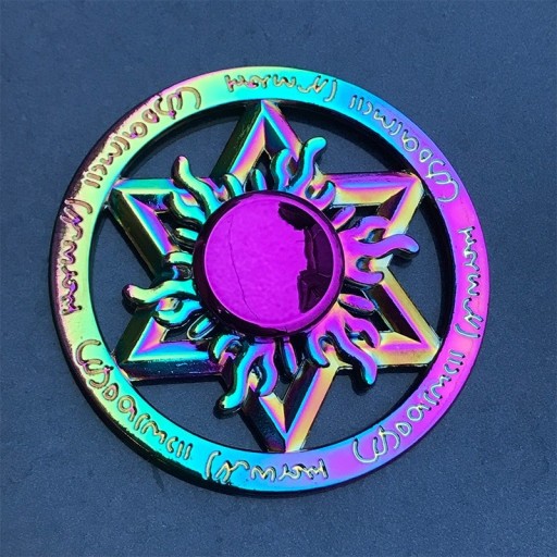 Sateenkaari fidget spinner metallinen A2222
