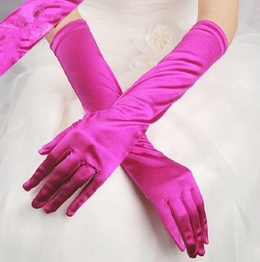 Satijnen handschoenen voor dames