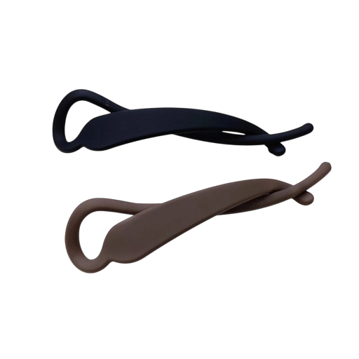 Sats med 2 st bananspännen för hår Vertikalt klipp för hästsvans Elegantisk minimalistisk accessoar för kvinnor