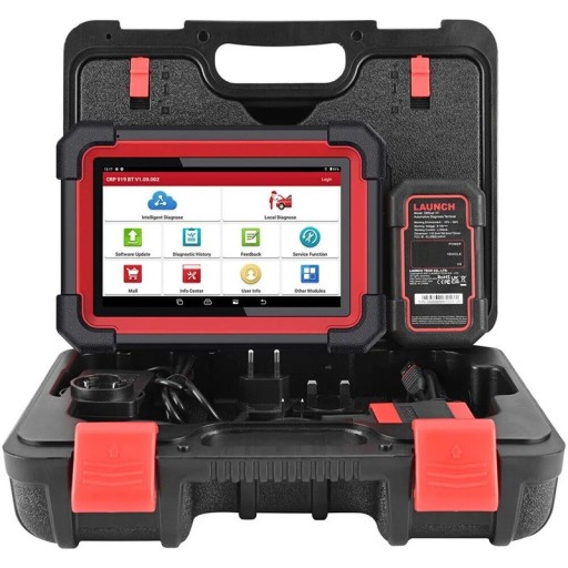 Scanneur de diagnostic LAUNCH X431 avec codage ECU Bluetooth VCI DBScar VII rouge-noir pour 160 marques de voitures tests bidirectionnels et actifs