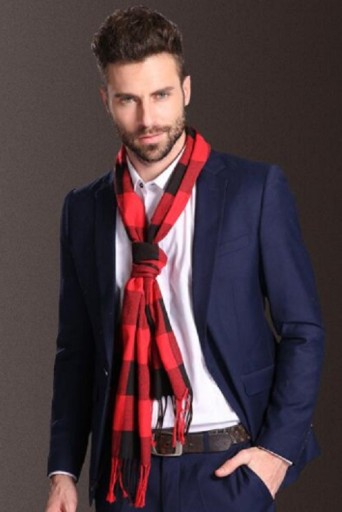 Scarf i europeisk stil för män J758