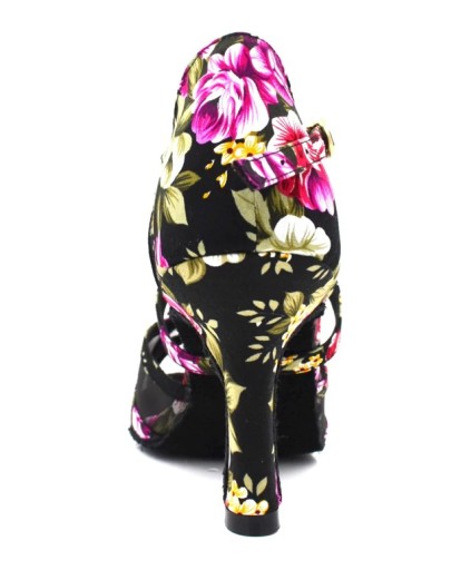Scarpe da ballo da donna con stampa floreale