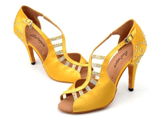 Scarpe da ballo da donna decorate con strass