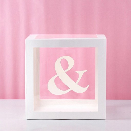 Scatola decorativa per palloncini 27 x 27 cm