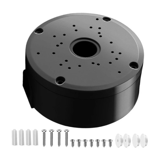 Scatola di distribuzione per telecamere 12 x 12 x 5,4 cm Supporto per cablaggio in plastica impermeabile per sistemi di telecamere