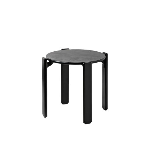Scaun de masă cu șezut rotund Diametru 47 cm și înălțime 44,5 cm Fag și placaj de fag și aluminiu Pentru bucătărie, dining și living