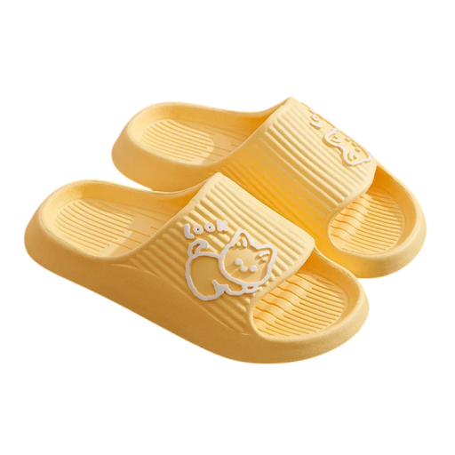 Schattige pantoffels voor dames met cartoonkat Zachte, lichte pantoffels Ergonomische zool Stijlvolle pantoffels voor dagelijks gebruik