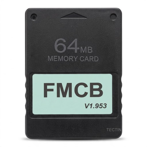 Scheda di memoria per PS2 PlayStation 2 FMCB V1.953 64 MB Scheda di memoria Nera Per il salvataggio delle posizioni di gioco Per la console di gioco