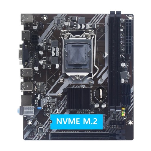 Scheda madre MUCAI H61 LGA1155 compatibile con Intel Core di 2ª e 3ª generazione supporto RAM DDR3 M.2 NVME SSD formato 190x170mm