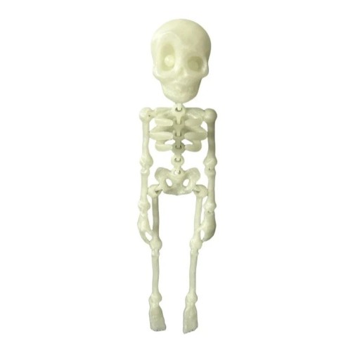 Schelet magnetic ajustabil care strălucește în întuneric 18 cm figură flexibilă decorativă pentru frigider și interior