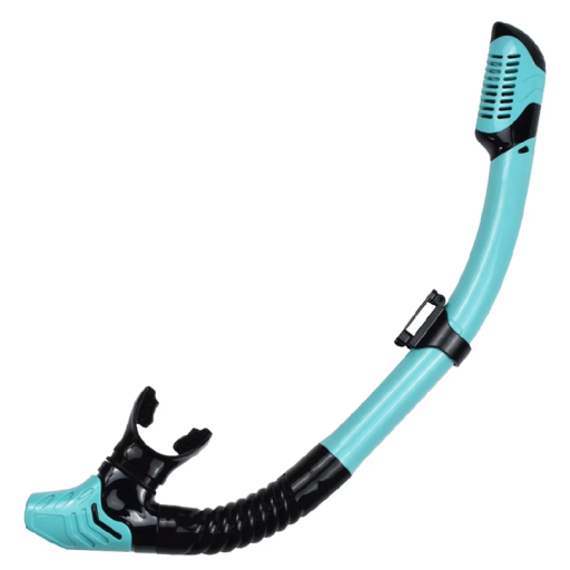 Schnorchel zum Tauchen mit Luftventil PC+TPR+Silikon Robustes Mundstück Komfortables Atmen Schwimmen Schnorcheln Wassersport