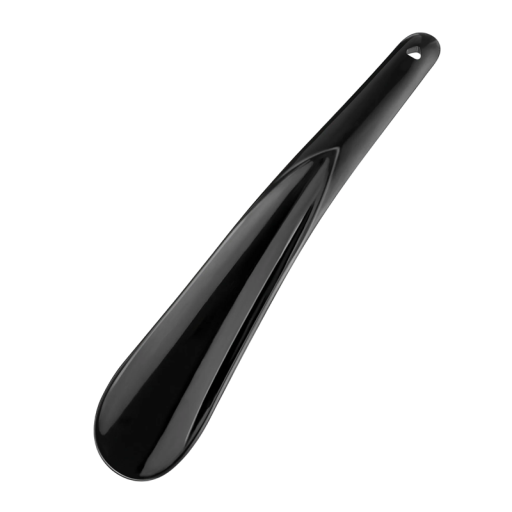 Schuhlöffel aus Kunststoff 20 cm Schwarzer kurzer Schuhlöffel Praktischer Löffel aus strapazierfähigem Kunststoff zum einfachen Anziehen der Schuhe Haushalt Reise