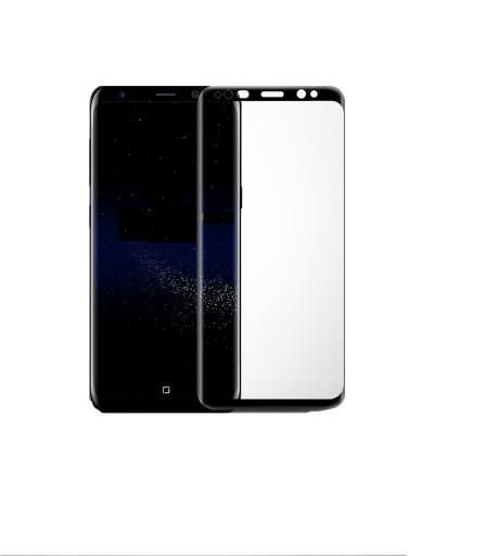 Schützendes gehärtetes Glas für Samsung S9 Plus schwarz