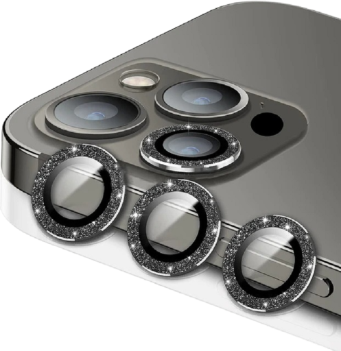Schutzglas für die Rückkamera für iPhone 13 Pro / 13 Pro Max, Rahmen mit Strasssteinen