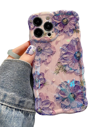 Schutzhülle mit Blumenmotiv für iPhone 15