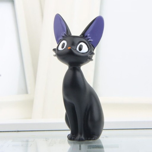 Schwarze Katzenfigur