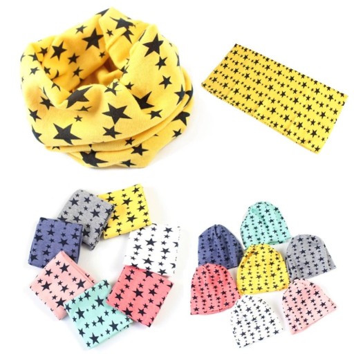 Sciarpa di moda per bambini (collo) con stelle J3036