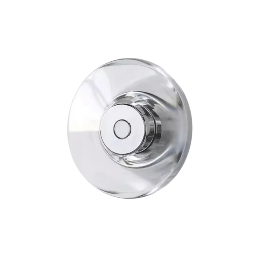 Ścienna Okrągła Lampa LED Ciepłe Białe Światło 5 W 13 x 6,6 cm Aluminium i Szkło Przezroczysty Klosz Chromowana Podstawa Nowoczesne Oświetlenie Do Wnętrz