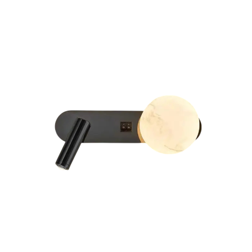 Ścienne światło LED z obrotową lampką Reflektor punktowy 350° i włącznik 30 x 11 x 12 x 6,6 cm Ciepłe białe światło 2700-3500 K Do sypialni