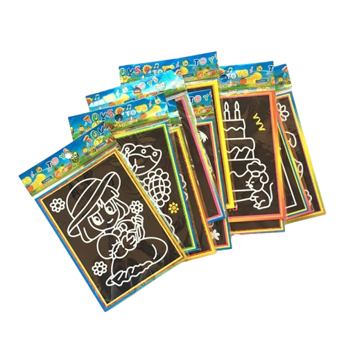 Scratch Art Colouring Books for Girls 10 pcs
