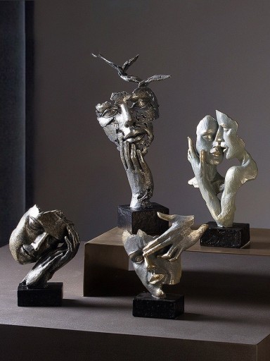 Sculpture décorative de visage