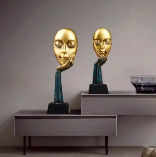 Sculpture décorative visage