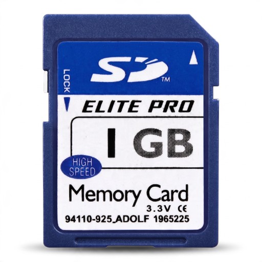 SD Geheugenkaart LEMIWEI Elite Pro 1 GB Hoge Snelheid 3,3 V Met Lock Schakelaar Blauw en Wit Voor Camera's en Kaartlezers