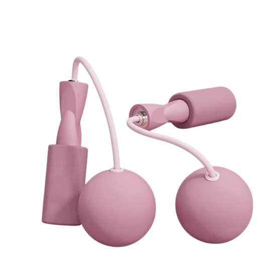 Seamless Jump Rope with Large Balls 6.5 cm for Home Training Fat Burning Jump Rope No Swing Suitable for Indoor Use