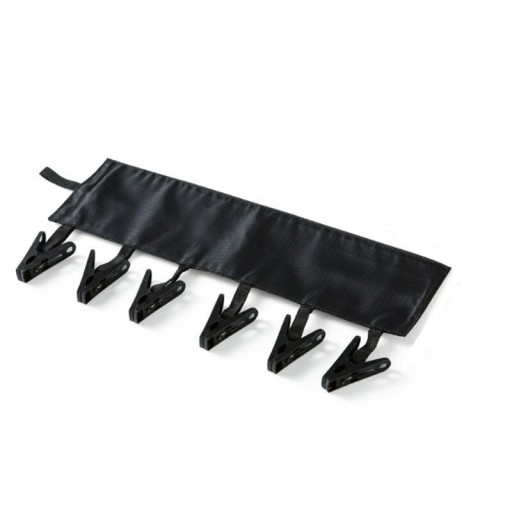 Secador com pregadores de velcro