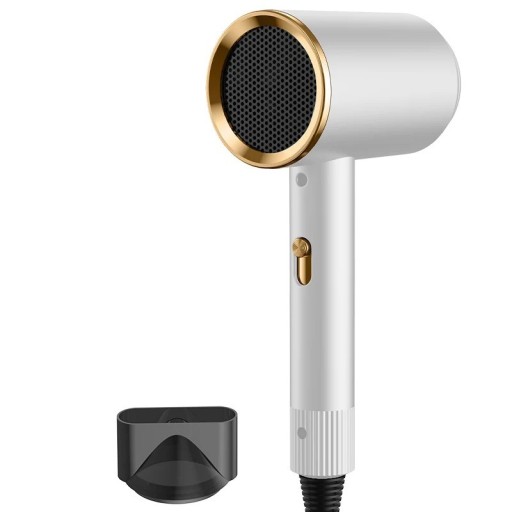 Secador de pelo con ionizador 16 x 7,5 x 27 cm Secador de pelo silencioso con control de velocidad Secador de pelo ionizador con accesorio 1200 W 220 V Enchufe UE