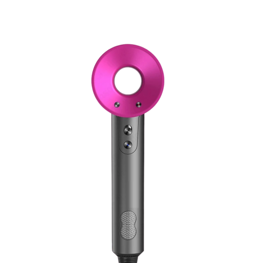 Sèche-cheveux professionnel avec concentrateur de coiffage 29 x 10 x 7,8 cm Sèche-cheveux avec lumière infrarouge et trois vitesses 1500 W 210-240 V prise EU