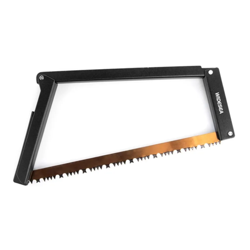 Seghetto pieghevole per campeggio Seghetto portatile per legno 33 x 16 x 10 cm Seghetto leggero pieghevole per zaino Seghetto manuale da campeggio Piegato 40 x 5 cm