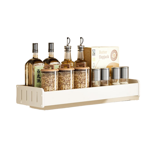 Seinään kiinnitettävä keittiöjärjestäjä Maustejärjestäjä Keittiöhylly Monikäyttöinen järjestäjä 40 x 13,7 x 5,5 cm