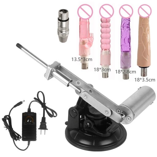 Sekssimulator met zuignap en roze balbevestiging 18x3 cm telescopische beweging 45 mm discrete verpakking