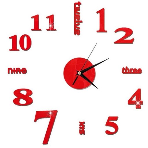 Selbstklebende Wanduhr