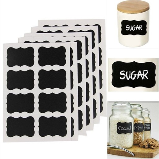 Self-Adhesive Labels for Jars 49 pcs