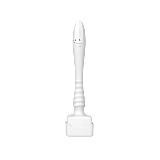 Sello de microagujas Derma Stamp, 140 microagujas, longitud de aguja ajustable, microagujas, rejuvenecimiento dérmico de la piel, ABS, acero