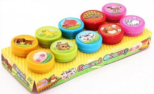 Sellos infantiles para colorear, 10 uds.