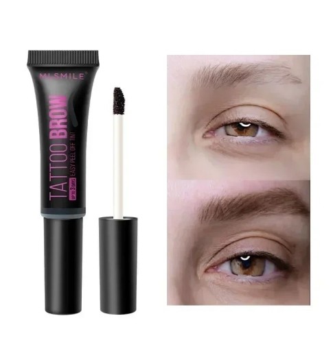 Semi-permanent øjenbrynsfarve Vandfast øjenbrynsgel med øjenbrynstatoveringseffekt Peel-off langvarig øjenbrynsforstærkende creme