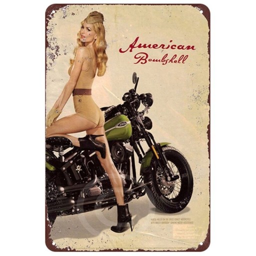 Semn decorativ retro din metal