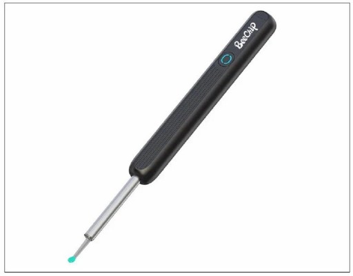 Sensor WiFi inalámbrico y limpiador de oídos de color negro, clasificación de resistencia al agua IPX5